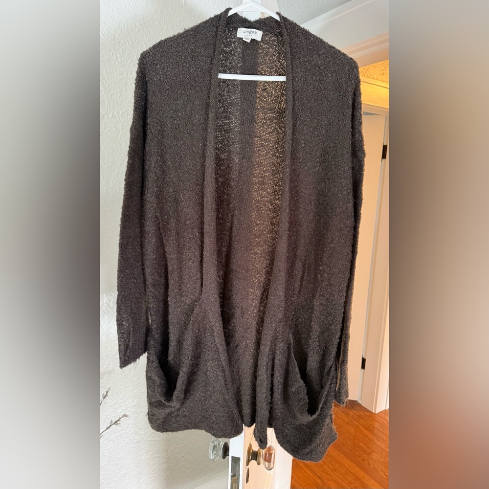 Umgee Chocolate Knit Cardigan